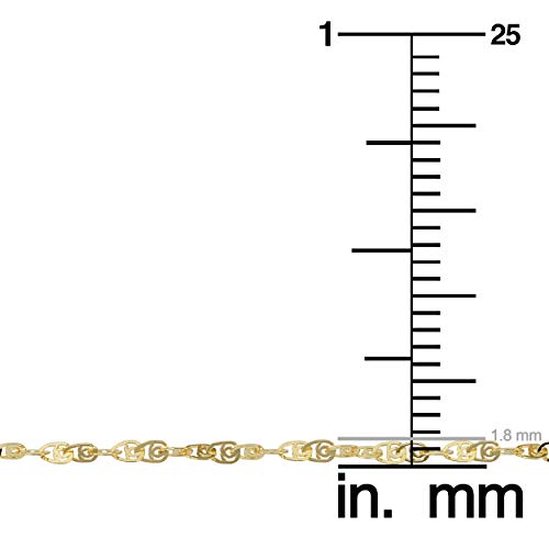 Kooljewelry 10k Yellow Gold Flat Twisted Love Link Bracelet (1.8 mm, 7.5 inch)3