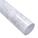 Wallstickery Marble Contact Paper for Counter top Faux White Gray Granite Wallpaper Gloss self Adhesive Peel Stick Contact on Furniture Home Kitchen cabinets Shelf Drawer