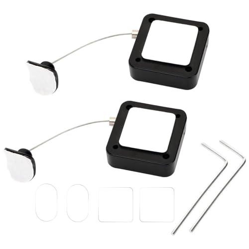Retráctiles para Control Remoto con Cable Tether Lock Retráctil Ajustable, Correa Antirrobo para Mandos TV, Consolas y Tabletas - Negro