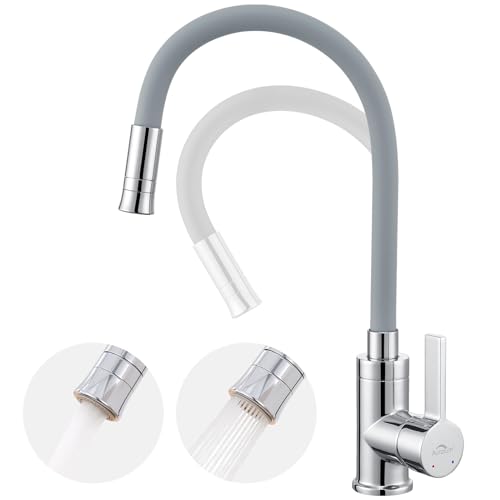 Auralum Grifo Cocina Extraible, Grifo De Cocina Con 2 Funciones Caño, 360 Con Caño Alto, Grifos Cocina Fregadero,Grifos De Alta Presión, Monomando Agua Frío Y Calor Regulable, Acero Inoxidable Auralum Grifo Cocina Extraible, Grifo De Cocina Con 2 Funciones Caño, 360 Con Caño Alto, Grifos Cocina Fregadero,Grifos De Alta Presión, Monomando Agua Frío Y Calor Regulable, Acero Inoxidable