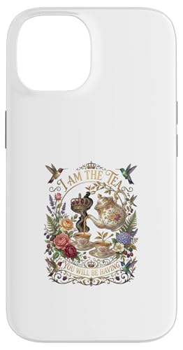 I Am The Tea You Will Be Having ����ȉp���̃��[���A �X�}�z�P�[�X iPhone 14 �p