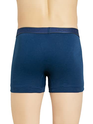 Image of Jockey 1015 Men's Super Combed Cotton Rib Solid Trunk with Stay Fresh Properties
