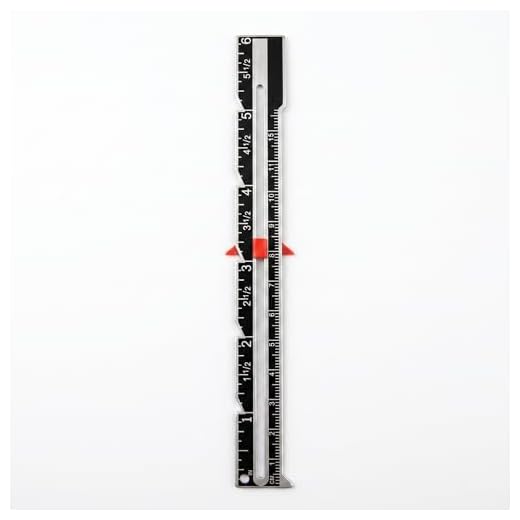 1pc Metal Sliding Gauge for Sewing with Red Pointer, Precise Ruler for Measuring Fabric and Seams, Ideal for Quilting and Sewing Supplies, 6 Inch Small Hemming Tool
