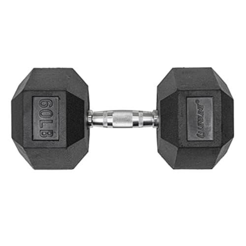 Image of Lifeline Fitness Hex Dumbbells, Rubber Wrapped Hex Dumbbells, Premium Quality, Ergonomic Knurled Handle, Dumb Bells for Exercise, Home Gym Exercise Weights