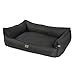 JAMAXX® Luxus Hundekörbchen orthopädisches Hundebett Memory Foam Hundekissen Grosse, große Hunde kuscheliges Sofa Matte Waschbar, Flauschige HundeCouch Korb Rand extra-hoch PDB2018 L 120x90 anthrazit