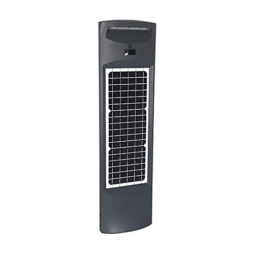 Gama Sonic Modern Pillar Bollard, Outdoor Solar Light, Commercial/Residential Aluminum...