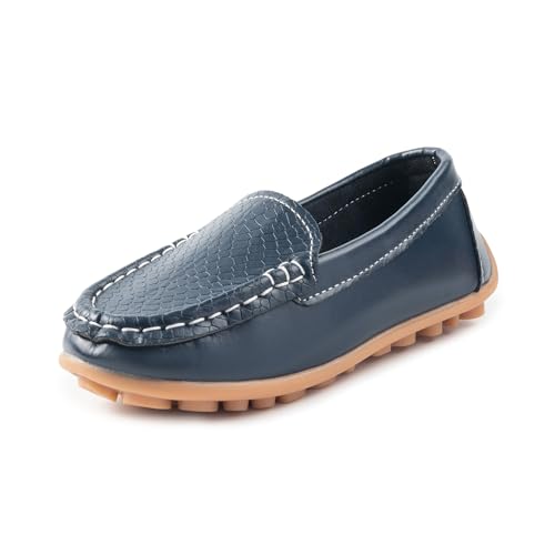 Image of Boys Girls Loafers Dress Flats Slip-On Oxford Casual Moccasins School Walking Boat Shoes(Toddler /Little Kid /Big Kid)
