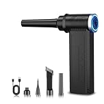 Meudeen Cordless Electric Air Duster: 120,000 RPM High-Speed 4-Speed Adjustable Blower, Rechargeable Battery-Powered Dust Cleaner for PC Keyboards, Electronics, Cars & Outdoor Use