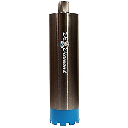 Dr. Diamond | Corona de perforación de diamante y broca de núcleo de hormigón con alojamiento de 1 1/4 pulgadas y longitud útil de 450 mm para perforación en seco y húmedo | diámetro de 132 mm