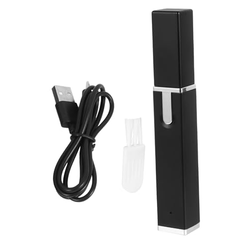 2 Piezas Recortador De Pelo De Nariz Dispositivo Kit De Depilación De Nariz Sin Cable Señora Recortadora Cabello Recortadora Para Hombres Maquinillas De Afeitar Usb Pro Black Abs Ipetboom
