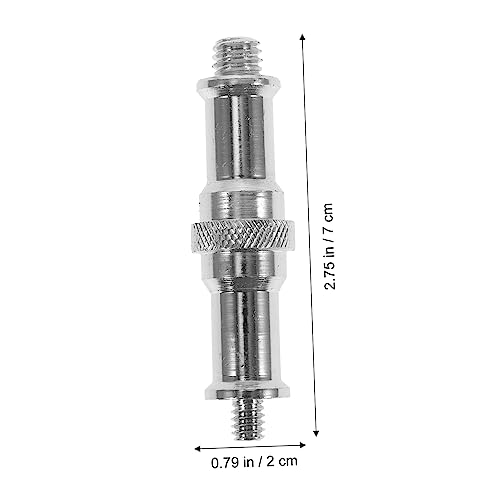 Adaptador de 1/4 a 3/8 Operitacx de aluminio para soporte de luz flash pack de 2 4