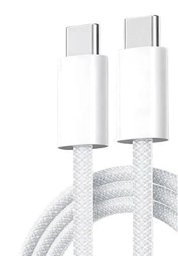 USB-C Woven Charge Cable (1m) for I Phone 15, 15 Pro Max, 16, 16 Pro Max