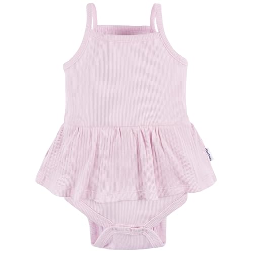 Image of Gerber Baby Girls Multi-Pack Sleeveless Onesies Bodysuit