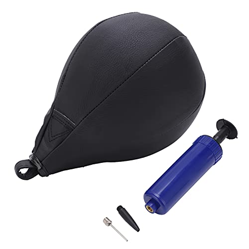 QANYEGN Boxing Speedbag, Boxing Ball Swivel Set, Pear Shape Boxing Ball Fitness Punching Striking Bag with Inflator for Teenagers and Adults