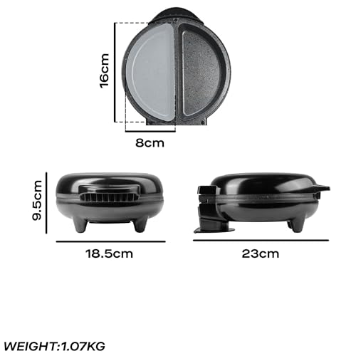 Daewoo Deep Fill Omelette Maker, Dual Non-Stick Plates, Electric 750W Omelette Cooker, Fast, Fluffy Homemade Omelettes – Compact & Easy Clean Breakfast Appliance