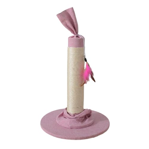Post de rasguño de Mascotas Altas, rascador de Gato con Cuerda sisal, Torre de Pole de Gatito, una cómoda Base de Tela, temática de Dulces, 53 cm/21 Pulgadas, para trepar y estirarse