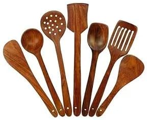 Wooden Serving and Cooking Spoons Set Kitchen Organizer Items Kitchen Accessories Items,40 centimeter