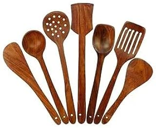 Wooden Serving and Cooking Spoons Set Kitchen Organizer Items Kitchen Accessories Items,40 centimeter