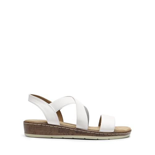 Image of DREAM PAIRS Women's Ankle Strap Low Wedge Sandals