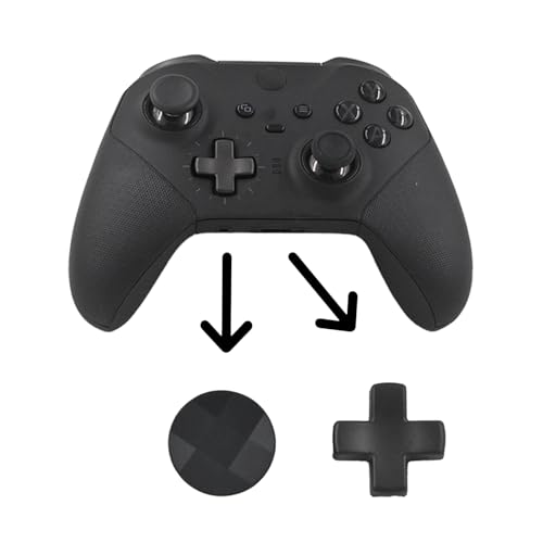 Image of 13Pcs Accessories for Xbox Elite Controller Series 2, Metal Thumbsticks Paddles Replacement for Xbox Elite Series 2 Joystick Paddles D-Pads Repair Kit 6 Thumbsticks, 4 Paddles, 2 D-Pads, 1 Tool(Black)