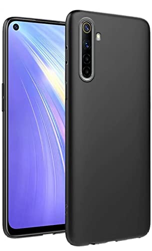 Image of Mobile Back Cover Case for Realme 6 (Silicone Case|CameraProtection|Black SC1510)