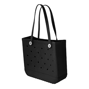 Rubber Beach Bag Sandproof Washable Open Tote Bag for Beach EVA Beach Handbag for Women Outdoor Travel Pool Beach