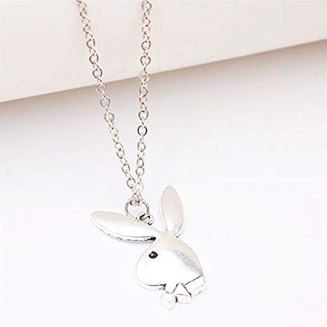 Amazon Co Jp Zyzryp かわいい3色うさぎネックレス ペンダントウサギ うさぎ紳士チャーム Diyジュエリー 友達のギフト チベットシルバーa1715 1pcs 色 N1 ホーム キッチン