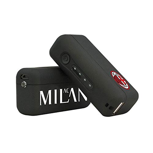 Presa USB TECHMADE POWERBANK 2600M AH Nero AC Milan