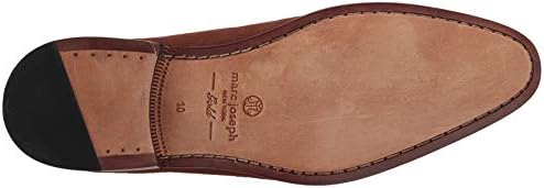 Marc Joseph New York Men's Genuine Leather Gold Collection Dress Oxford With Medallion Detail, cappuccino Kid Suede, 11 M US | Image 3