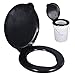 Xoeryoy Bucket Toilet Seat with Lid, 150kg Load Waterproof Plastic Camping Toilet Seat with Fixed Slots, Portable Lid for Long Trips Hiking Camping Indoor Outdoor #