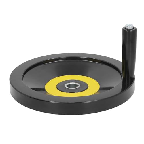 Table Saw Handwheel, 22mm Center Hole 250mm Diameter, with Revolving Handle, for Lathe Milling Machine Grinder, Engineering Plastic, Insulated, Durably and Lightweight