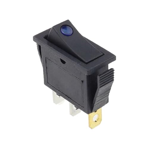 Interrupteur à bascule KCD3 3 pins bleu ON OFF commutateur 16A 250V