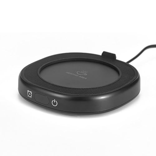 tangcheng カップウォーマー マグカップウォーマー 保温コースター 45℃ 55℃ 75℃ 3段温度設定 1.5CM広いヒーター部 2-8H自動電源オフ タイマー機能付き 静音 25W 加熱 保温 コップ保温器 牛乳 ドリング 飲み物 飲料 水 暖