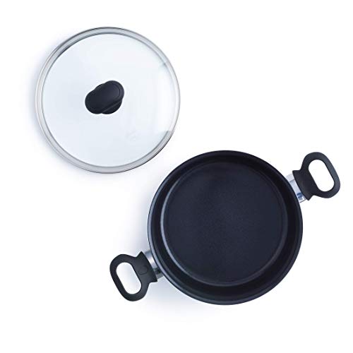 GreenChef Diamond Gezonde Keramische Anti-aanbak 28 cm/ 4,3 liter Sauteerpan met Deksel en 2 Zijgrepen, Koekenpan, PFAS-Vrij, Geschikt voor Inductie, Ovenbestendig tot 160˚C, Zwart - Image 5