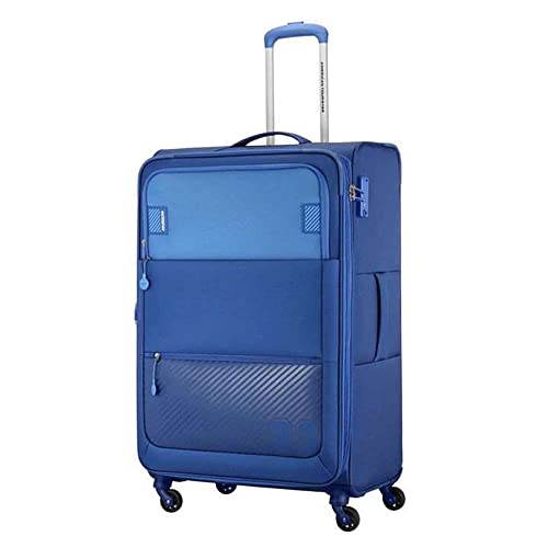 Image of American Tourister Unisex Majoris Polyester Soft Trolley (A21ATMAJORILAR003, Blue, Large)