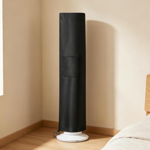 Cubierta para ventilador de torre impermeable protectora duradera gris para interior y exterior 3