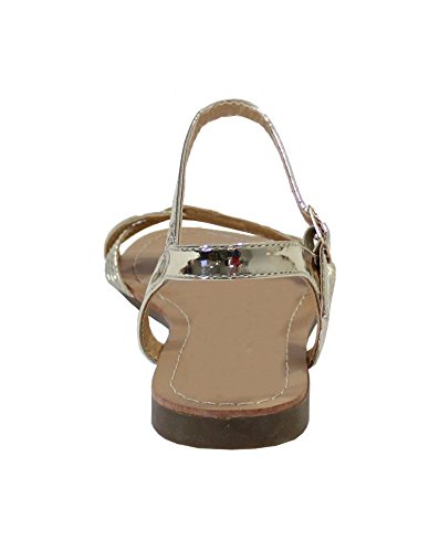 By Shoes Sandalo piatto in pelle scamosciata da