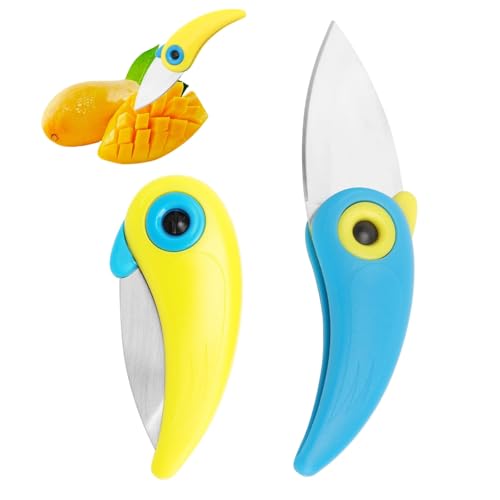 Jyywtsi 2pcs Multifuncional Pelador Cortador Portátil, Pájaro De Bolsillo Plegable Del Cuchillo Cortador Pequeño Cuchillo Plegable Con Hoja Afilada De 5 Cm, Cuchillo De Fruta Con Forma De Loro Jyywtsi 2pcs Multifuncional Pelador Cortador Portátil, Pájaro De Bolsillo Plegable Del Cuchillo Cortador Pequeño Cuchillo Plegable Con Hoja Afilada De 5 Cm, Cuchillo De Fruta Con Forma De Loro