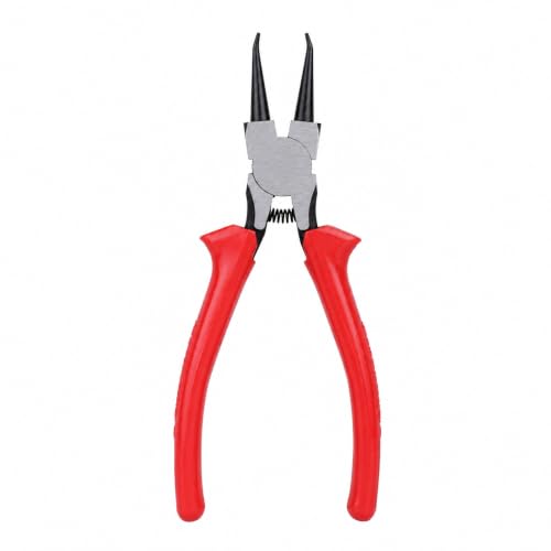 Image of Spartan 7 Inch Internal Straight Nose Circlip Plier, Red Handle, Heavy Duty Snap Ring Plier for Fitting & Removing Internal Circlips, Workshop & Industrial Use