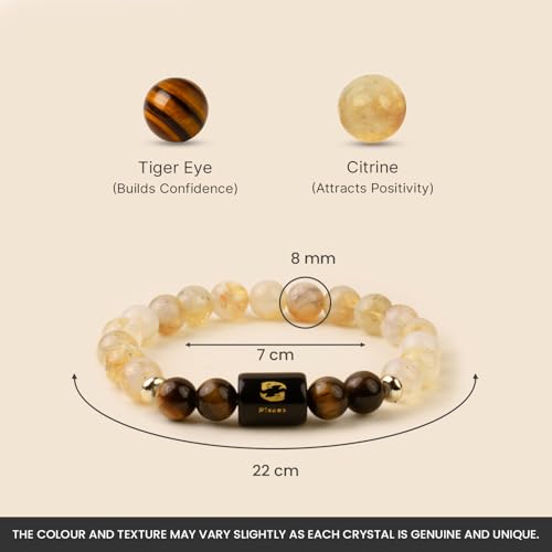 Image of Astrotalk Zodiac Crystal Bracelet | Balances Energy & Enhances Positivity | Certified Healing Crystals with Certificate | Astrology Bracelet for Man & Woman | Gift for Man & Woman