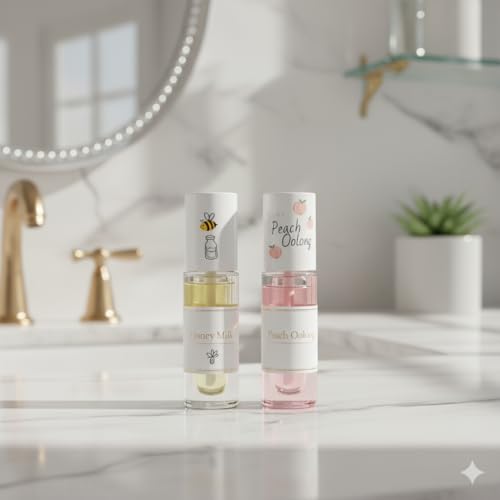 Image of Honey Milk and Peach Oolong Peach Oolong Lip Therapy Oil - Nourish, Repair & Glow (pack of 2) (10 ml, Pink)