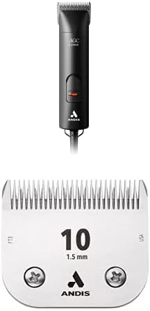 Andis 24675 ProClip 2-Speed Detachable Blade Clipper Black + Andis – 64071, Ultra Edge Dog Clipper Blade – Constructed of Carbonized Steel, Resists Heat & Rust with Long-Lasting Sharp Edges