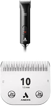 Andis 24675 ProClip 2-Speed Detachable Blade Clipper Black + Andis 64071, Ultra Edge Dog Clipper Blade Constructed of Carbonized Steel, Resists Heat & Rust with Long-Lasting Sharp Edges