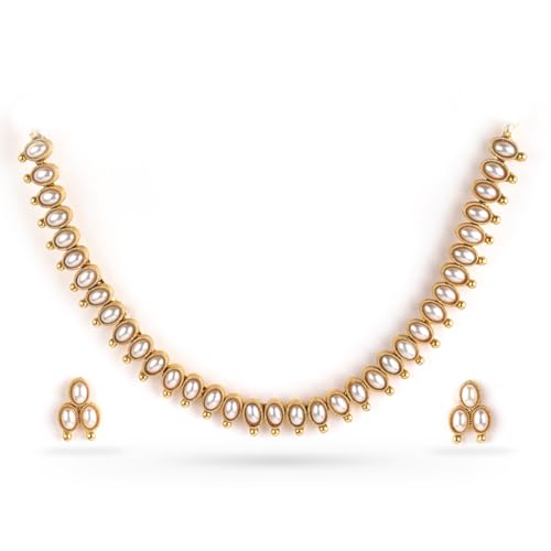 Rubans Necklace Set Gold Plated Traditional Stylish Jewellery Gif...
