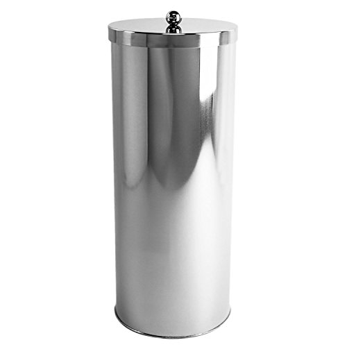 Huji Rust Resistant Stainless Steel Toilet Paper Roll Canister Holder for Bathroom Storage