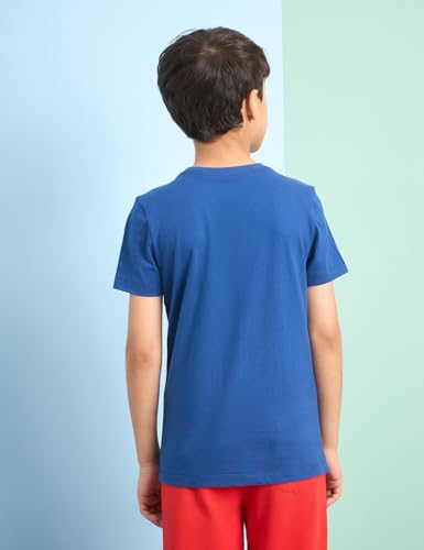 Image of Amazon Brand - Symbol Boys 100% Cotton Graphic Printed Half Sleeves T-Shirt | Age 6-14 Years