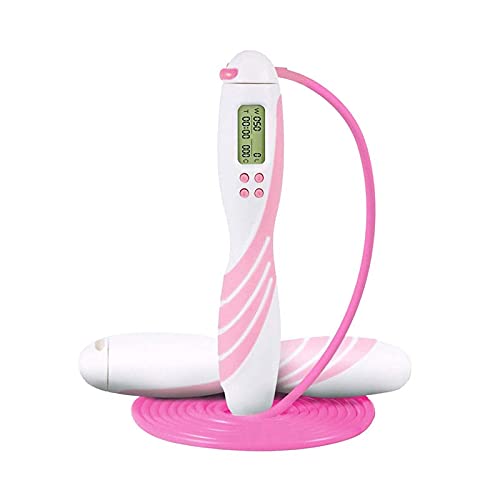 XIANGFATS Corde A Sauter Sport Réglage de l'heure numérique de Remise en Forme Sauter Une Corde de Saut avec Un Exercice d'exercice réglable équitation réglable équipement d'exercice Sportif réglable