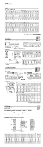 Guide compact avec pneumatique stable MGPM12 cylindre trois axes - 4