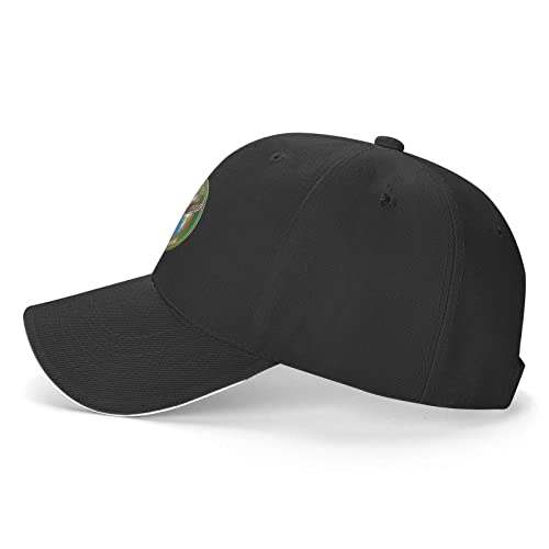 Gorra unisex ajustable estilo cowboy negra miniatura 3