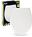 Produktbild 'aquaSu® WC-Sitz mit Absenkautomatik, Siena in Weiß antibakterieller Duroplast Toilettensitz, WC-Deckel, Metallscharnier, Standard O Form universal, abnehmbar, Toilettendeckel, 21844 3